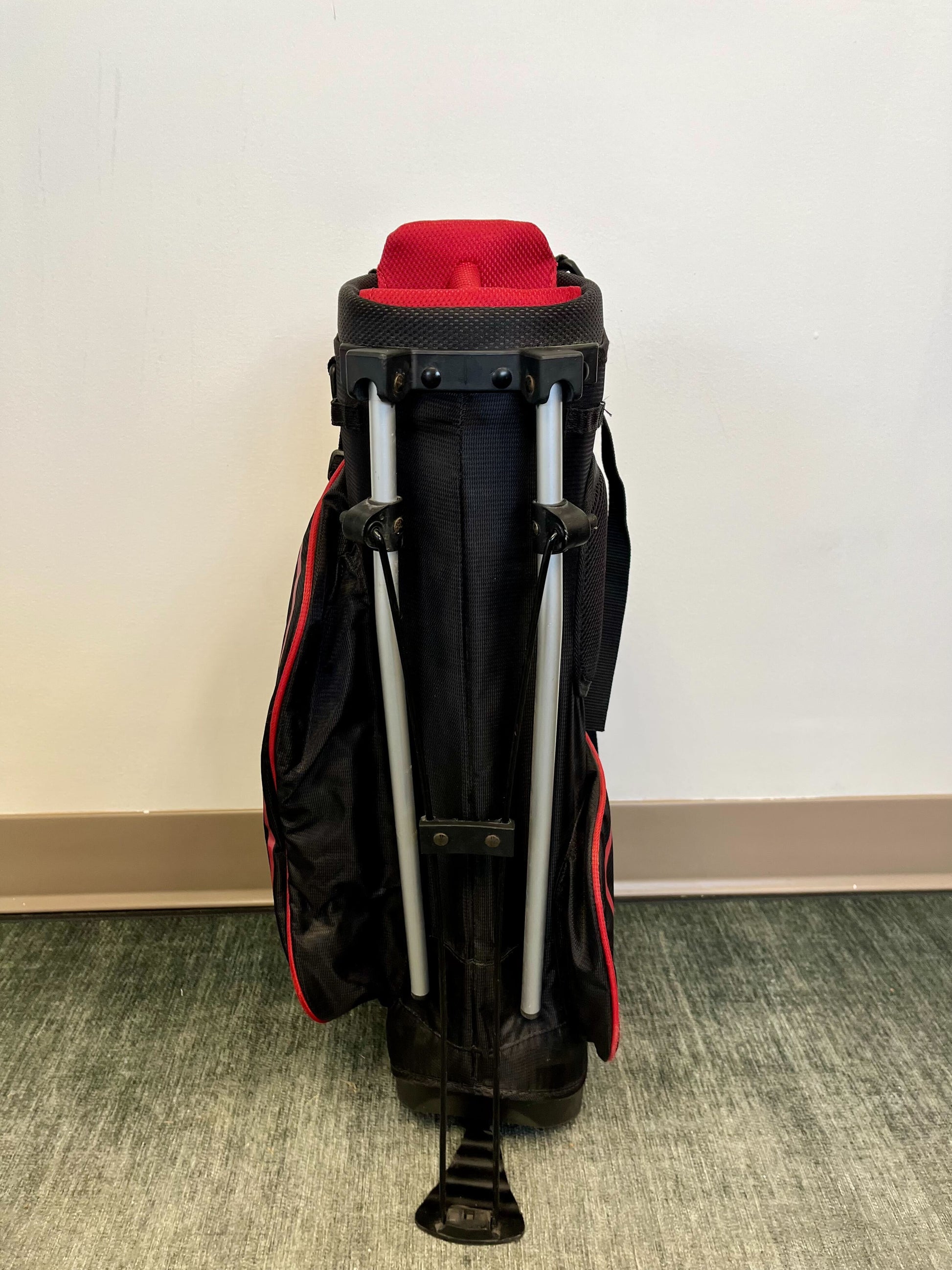 Nike Golf Black/Red Stand Golf Bag 4 Dividers 4 Pockets-Next Round