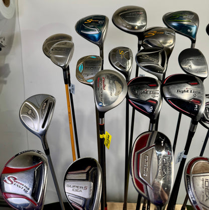 Wholesale Lot of 24 Adams Drivers, Fairway Woods, And Hybrids-Next Round