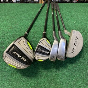 Top Flite 1W, Hybrid, 7i, SW and Putter Green Kid’s Club Set 48”-51” Height RH-Next Round