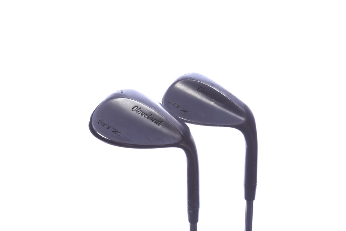 Used Cleveland RTZ Black Satin Wedge Set - Right-Handed - 56*, 60* - Regular Flex-Next Round