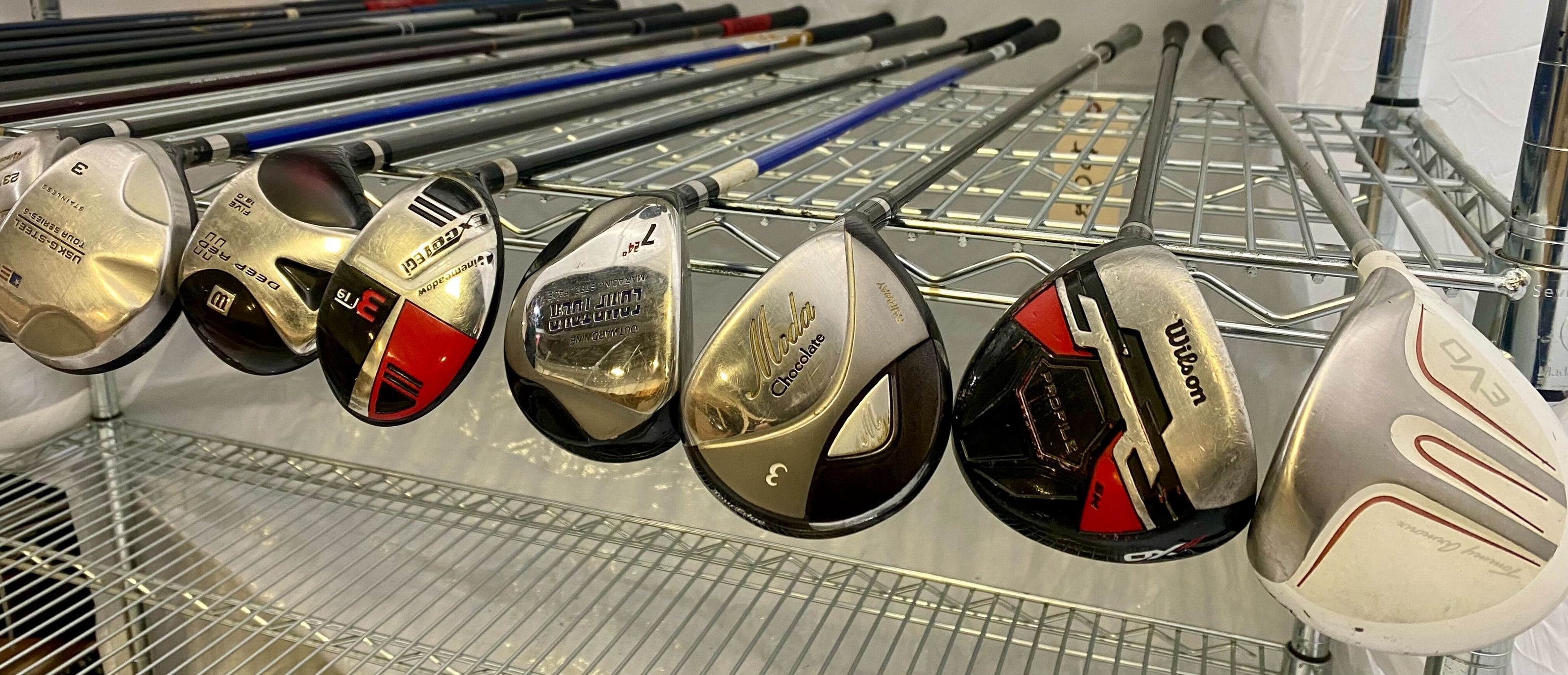 Wholesale Lot 30 Golf Clubs - Assorted Fairway Woods-Next Round