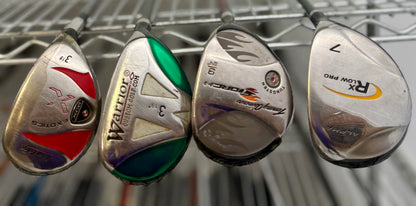 Wholesale Lot of 30 Golf Clubs - Assorted Fairway Woods & Hybrids-Next Round