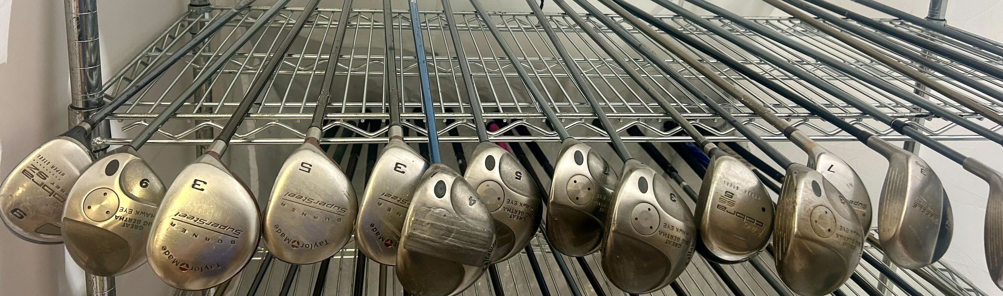 Wholesale Lot of 40 Golf Clubs - Assorted Taylormade and Cobra Fairway Woods-Next Round