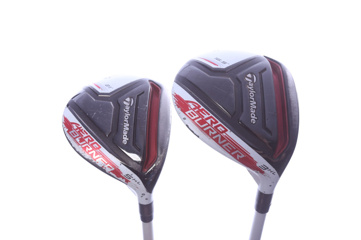 Used TaylorMade AeroBurner Wood Set - Right-Handed - 3HL, 5HL - Regular Flex