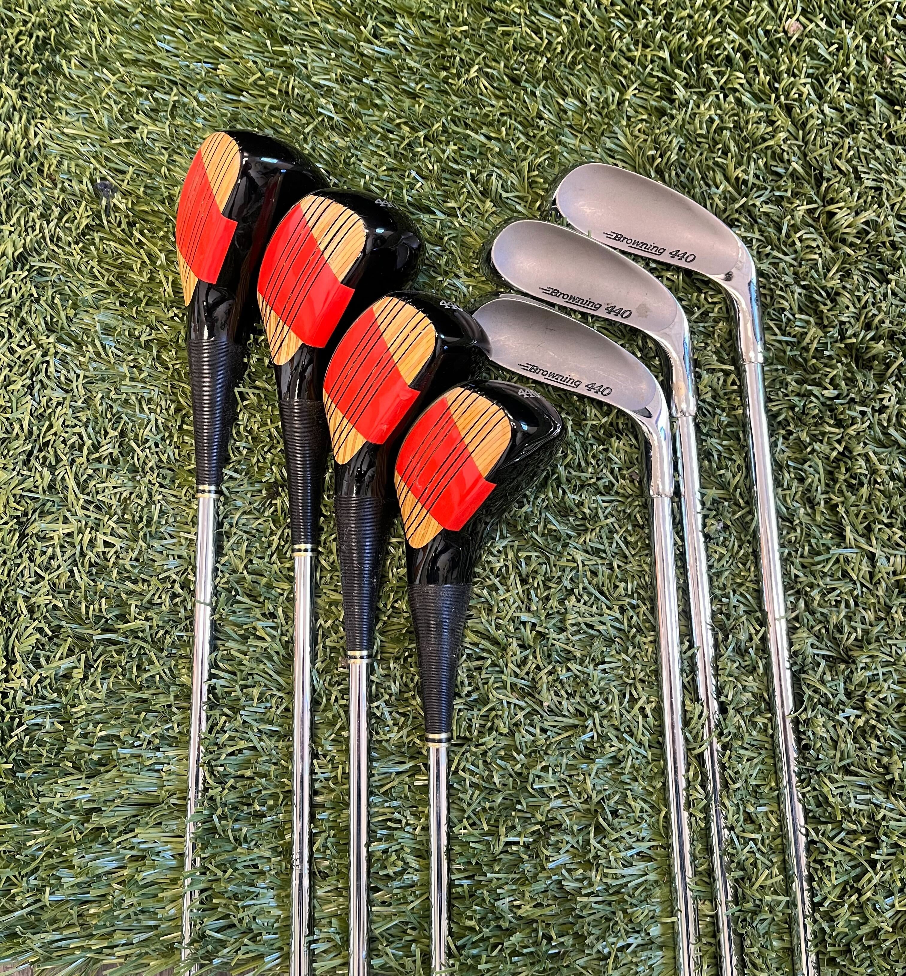 Used Browning 440 Complete Set - Right-Handed - 1W, 3W, 4W, 5W 2-PW, SW - Regular Flex-Next Round
