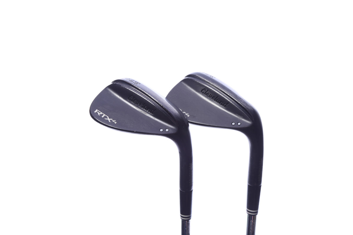 Used Cleveland RTX-4 Black Satin Wedge Set - Right-Handed - 50*, 54* - Stiff Flex