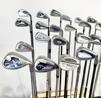 Wholesale Lot of 48 Golf Clubs - Right and Left-handed - Irons and Wedges-Next Round