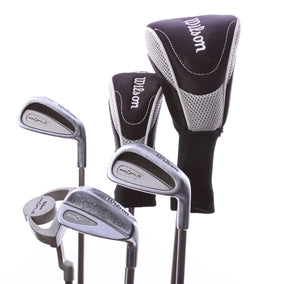 Used Wilson Profile Junior Medium Kids Set - Right-Handed - 1W, HY, Long Iron, Short Iron, PW, Putter - Youth Flex-Next Round
