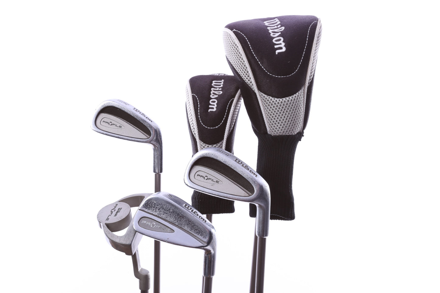 Used Wilson Profile Junior Medium Kids Set - Right-Handed - 1W, HY, Long Iron, Short Iron, PW, Putter - Youth Flex-Next Round