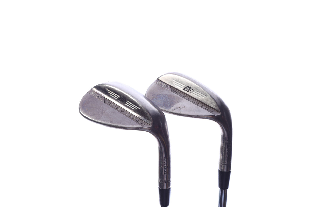 Used Titleist Vokey SM8 Brushed Steel Wedge Set - Right-Handed - 56*, 60* - Wedge Flex