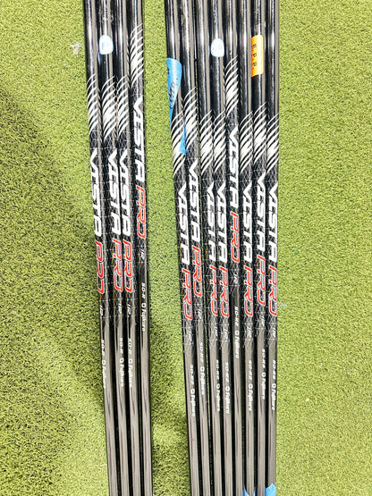 Lot of 12 Premium Golf Shafts - Various Lengths, Flexes, and Brands-Next Round