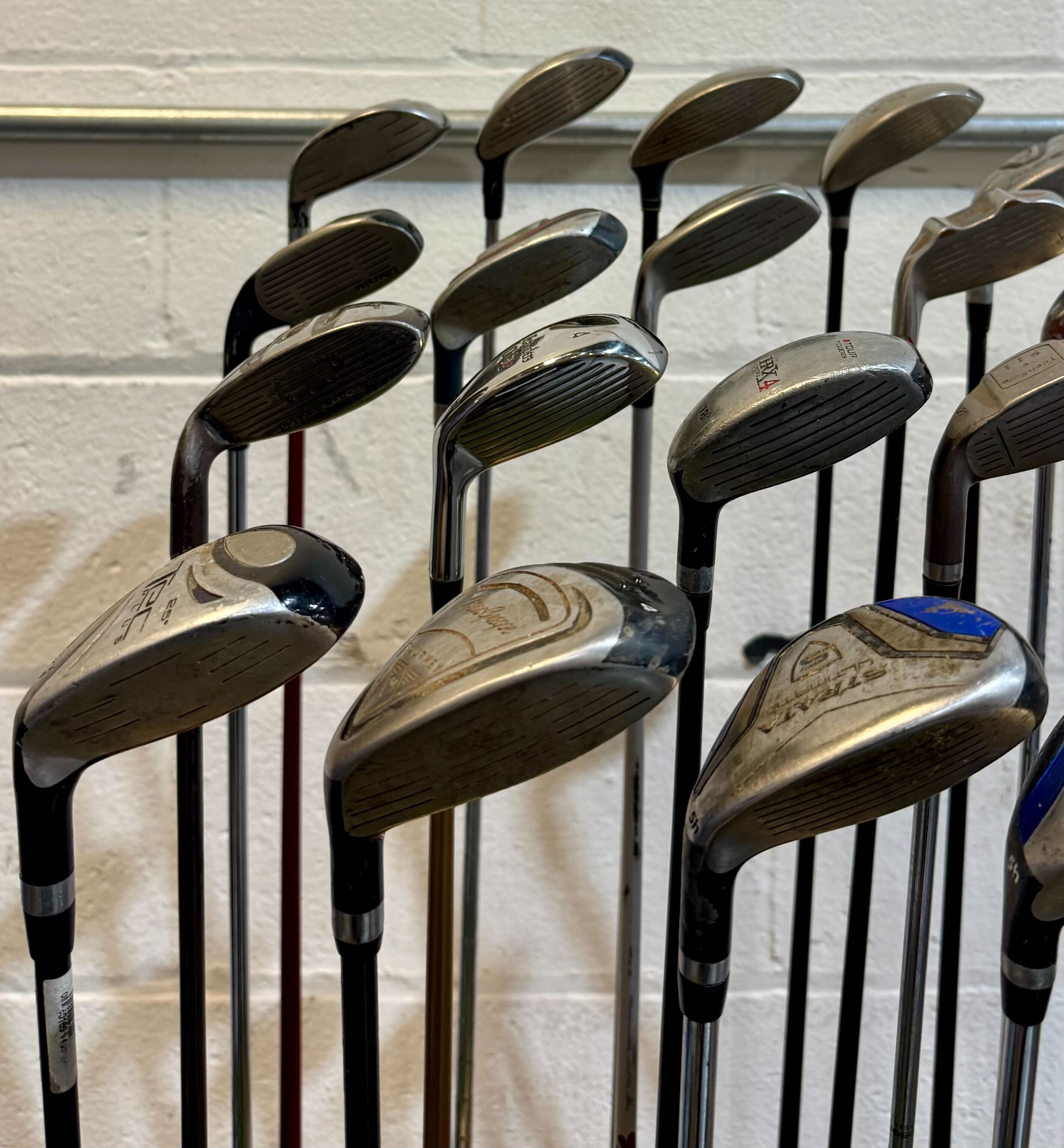 Wholesale Lot of 35 Golf Clubs - Assorted Hybrids - RH/LH - Mixed Flexes