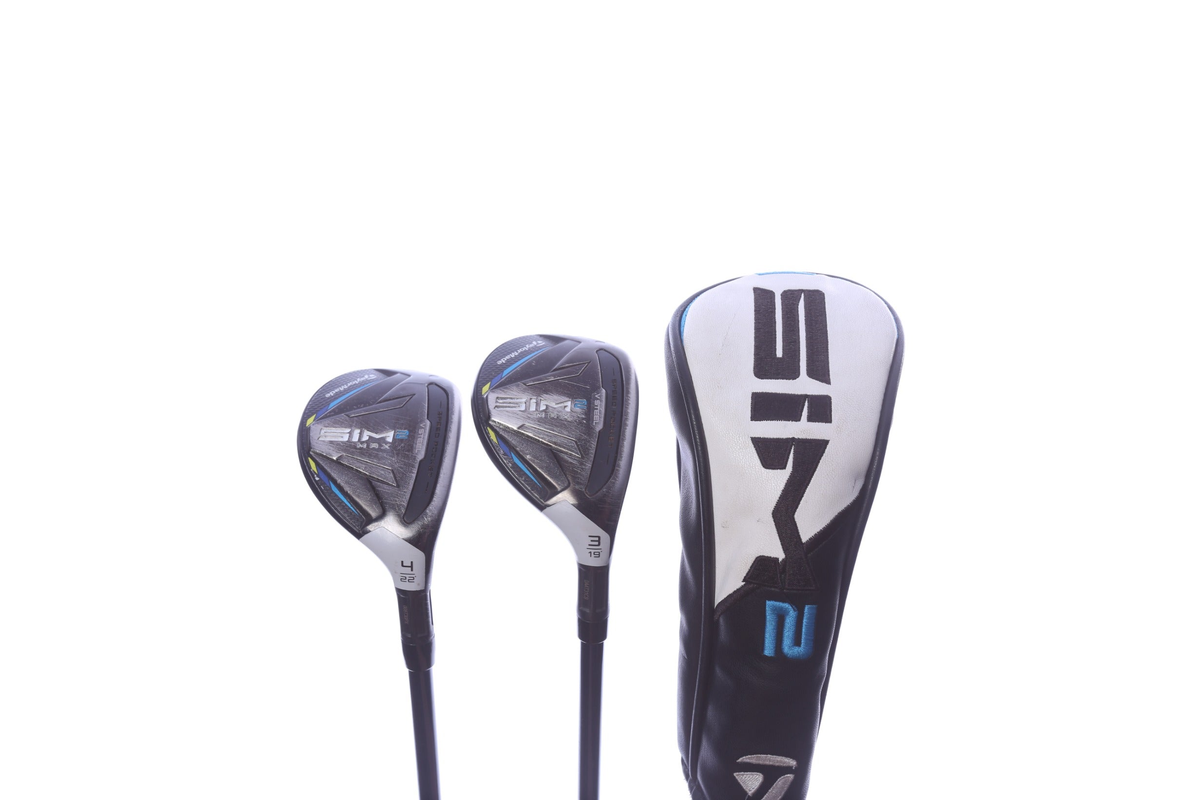 Used TaylorMade SIM2 MAX Rescue Hybrid Set - Right-Handed - 3H, 4H - Regular Flex