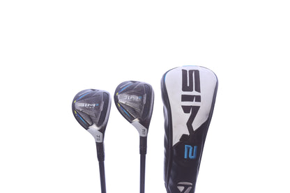 Used TaylorMade SIM2 MAX Rescue Hybrid Set - Right-Handed - 3H, 4H - Regular Flex