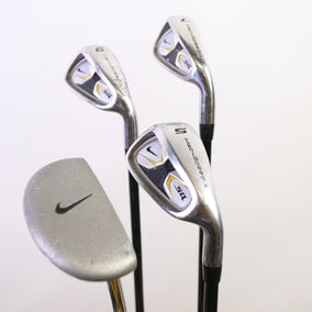 Used Nike SQ MachSpeed Junior Boys Size 1 Complete Set - Right-Handed - 7, 9, SW, Putter - Youth Flex-Next Round