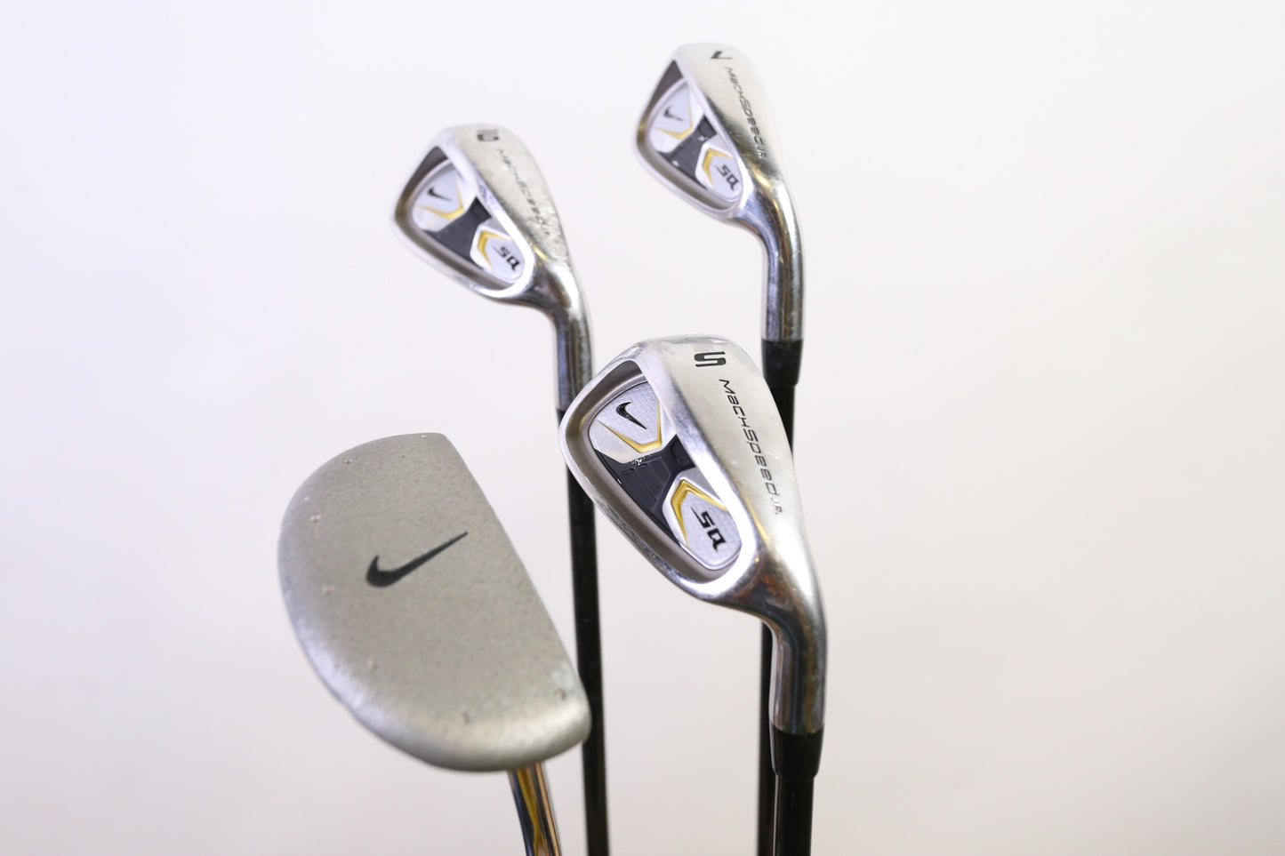 Used Nike SQ MachSpeed Junior Boys Size 1 Complete Set - Right-Handed - 7, 9, SW, Putter - Youth Flex-Next Round