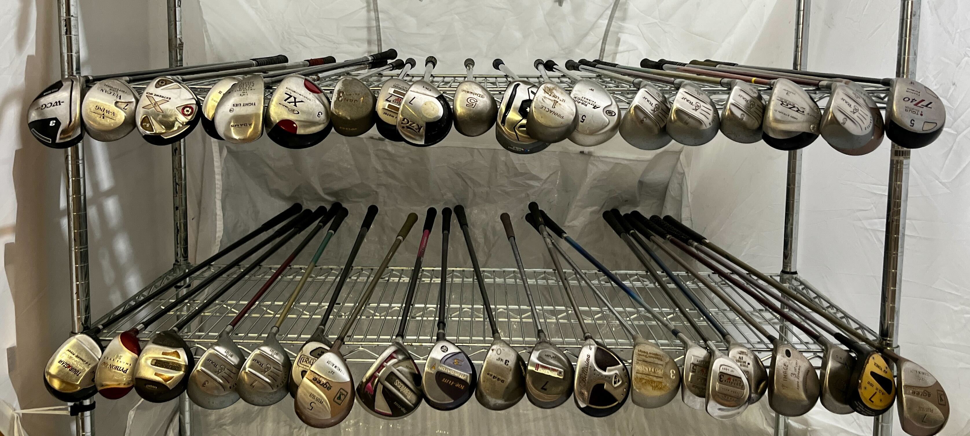 Wholesale Lot of 40 Golf Clubs - Assorted Fairway Woods-Next Round