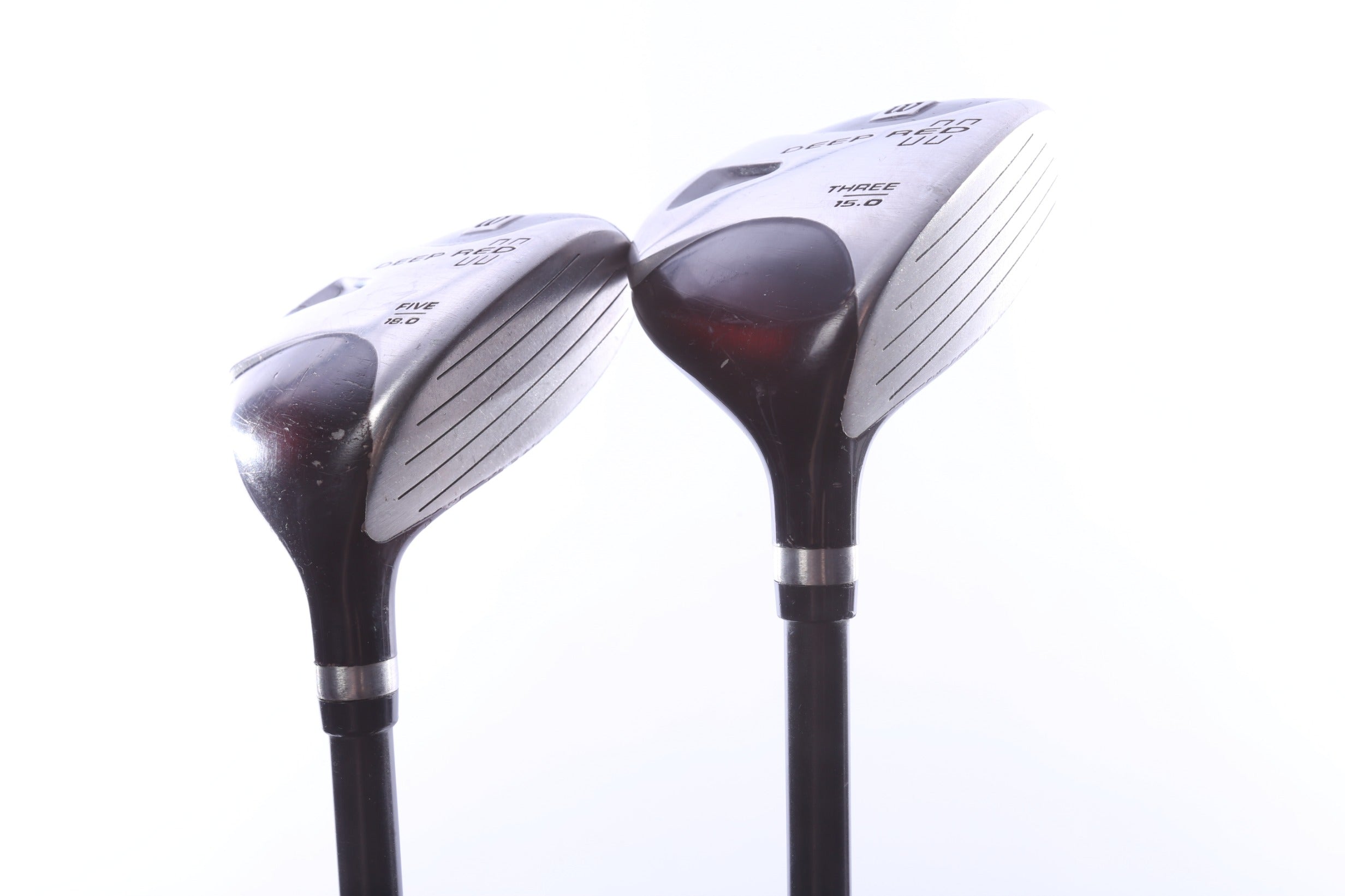 Used Wilson DEEP RED Wood Set - Right-Handed - 3W, 5W - Regular Flex-Next Round