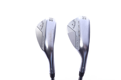 Used Callaway JAWS Raw Chrome Wedge Set - Right-Handed - 52*, 56* - Wedge Flex