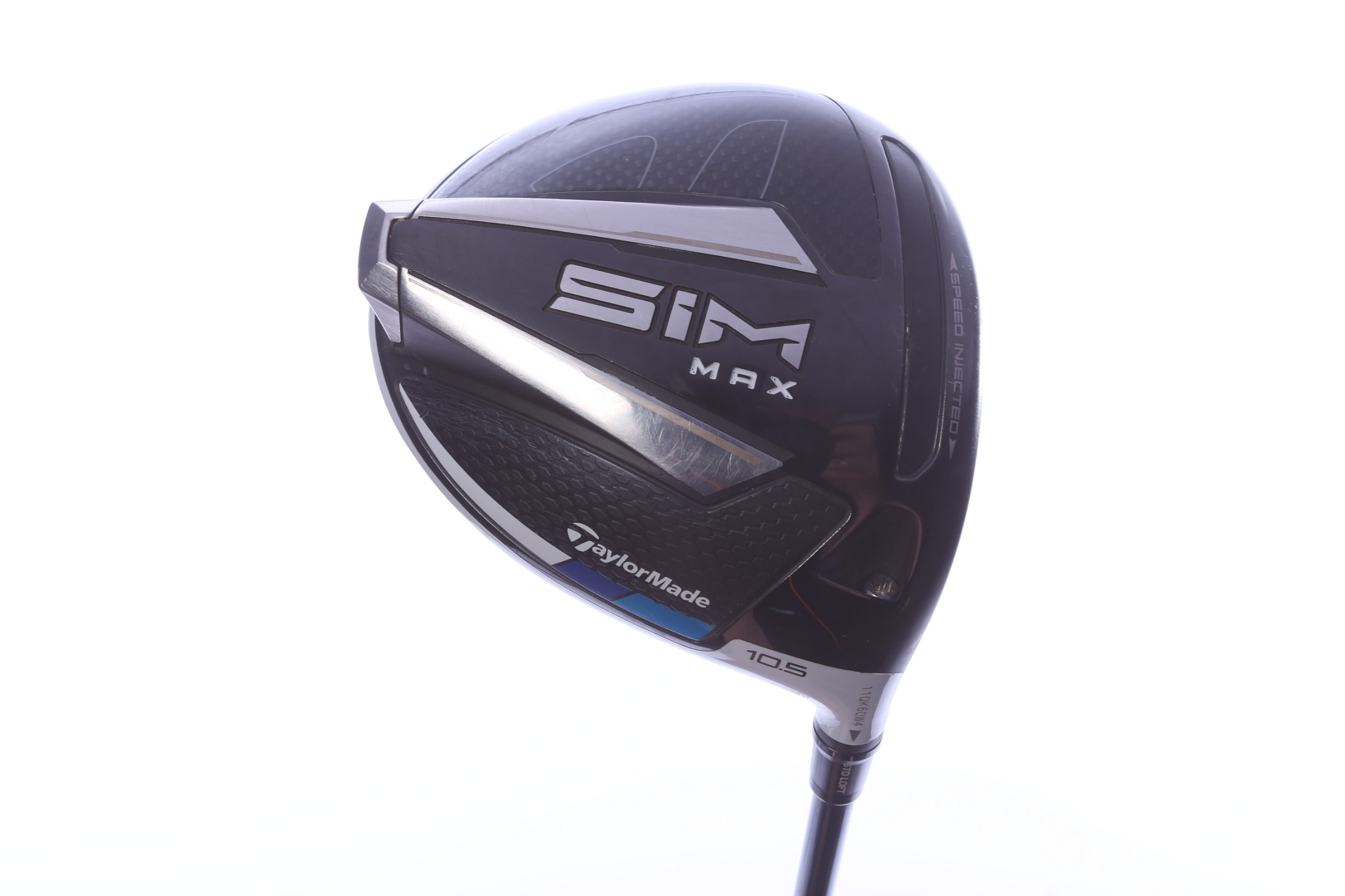 Used TaylorMade SIM MAX Driver - 10.5 Degrees - Stiff Flex Fujikura Ventus Blue 6 - Right-Handed