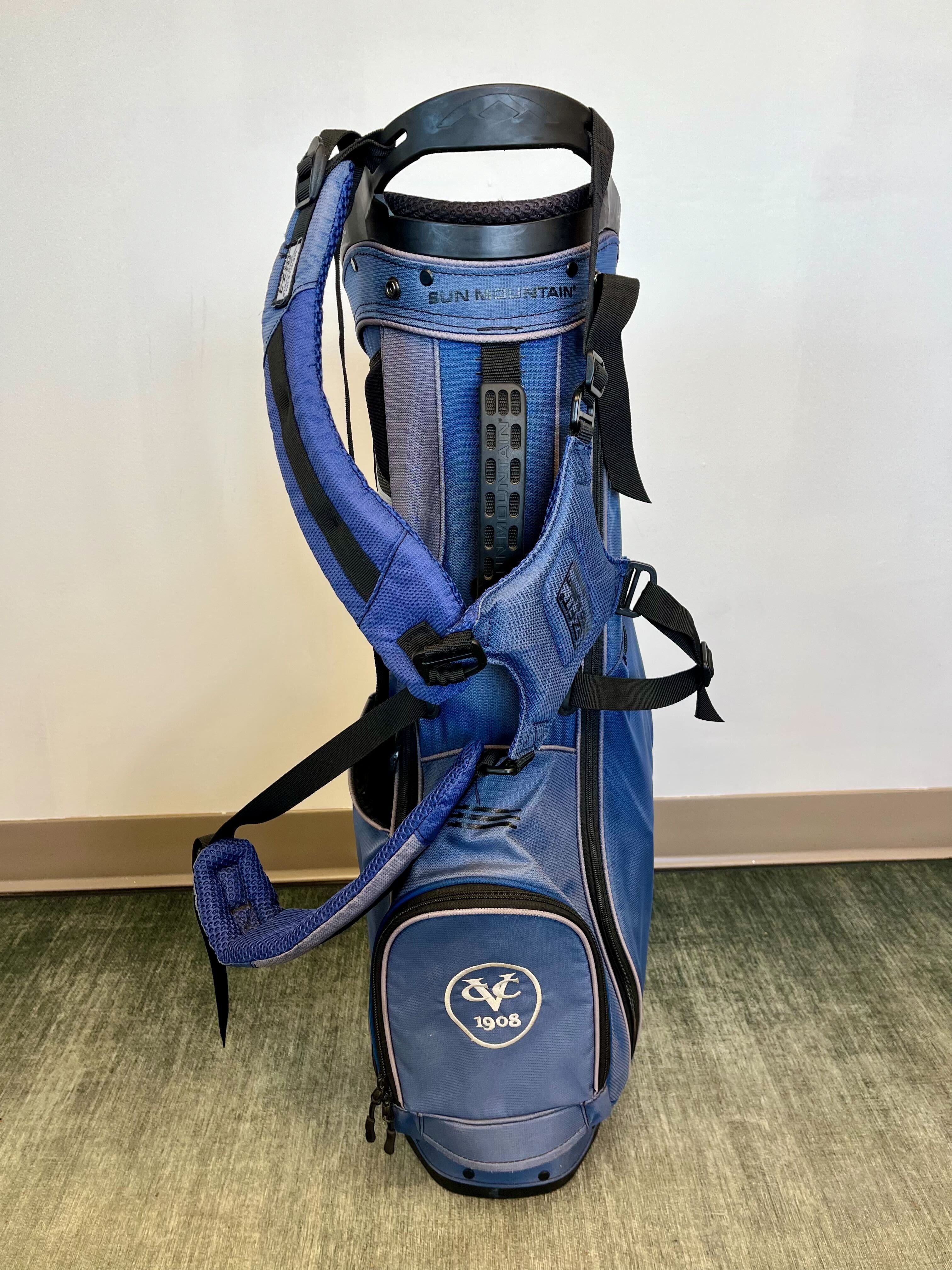 Sun Mountain CCV Logo Carry Bag Blue 3 Divider/4 Pocket with Strap-Next Round