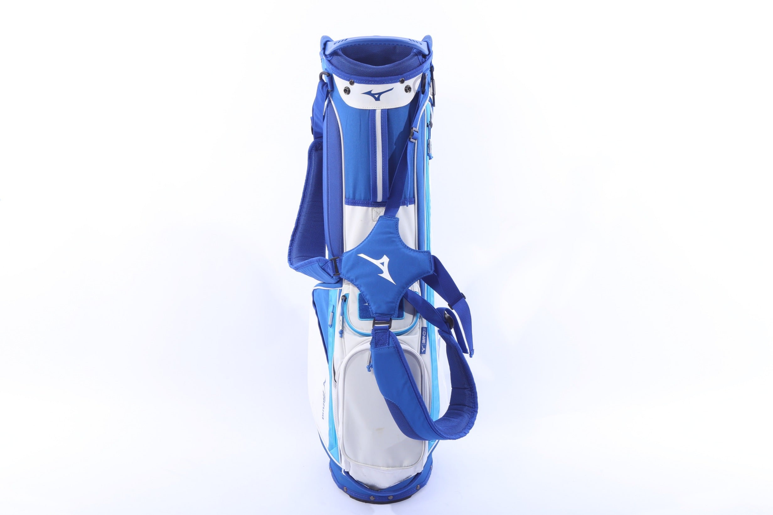 Used Mizuno 2022 BR-D3 Multicolor Stand Bag - 4-Way - 5 Pockets - Rain Cover Included-Next Round