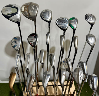Wholesale Lot of 24 Golf Clubs - Right Handed - Assorted brands and Flexes-Next Round