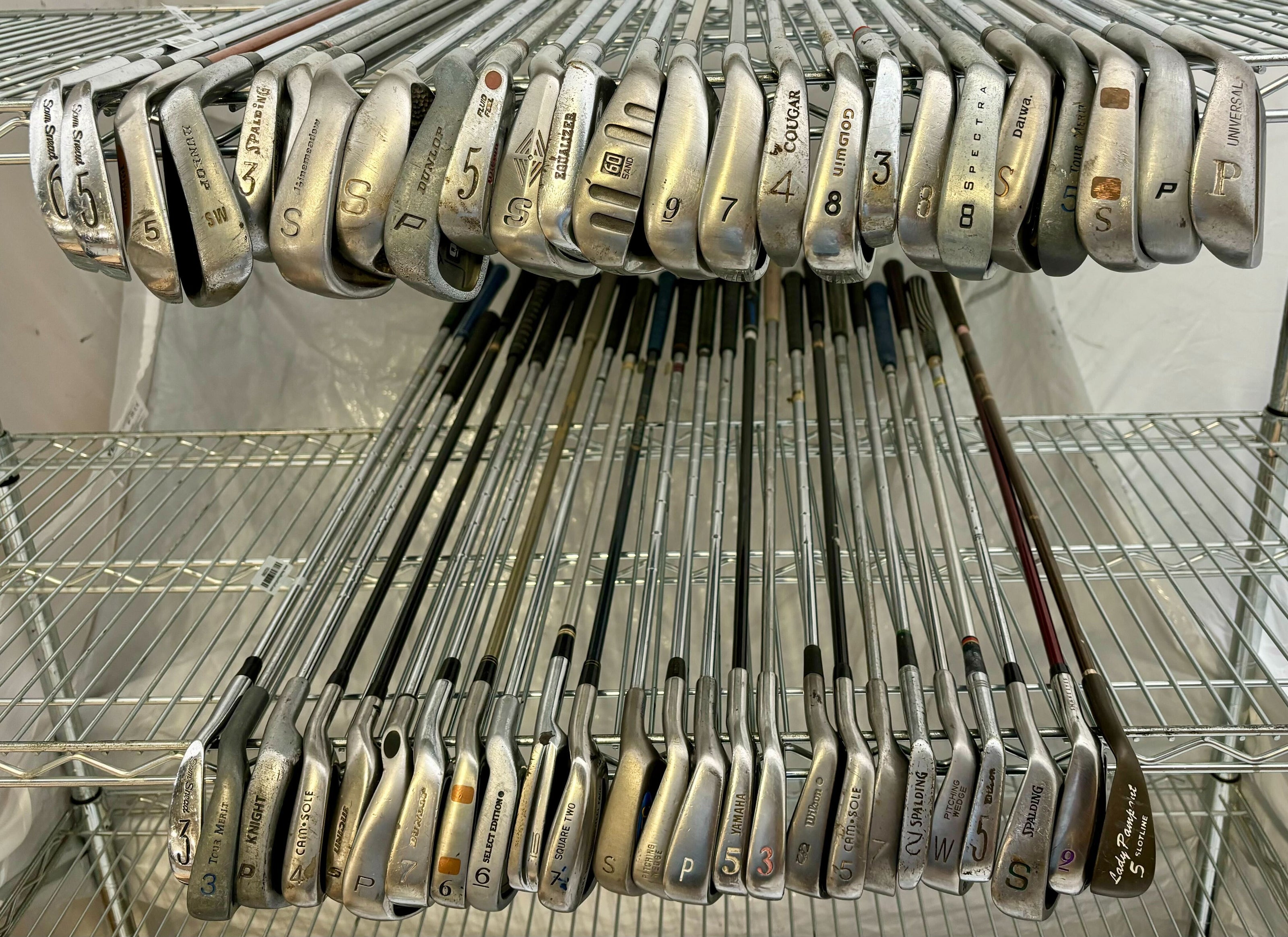 Wholesale Lot of 50 Golf Clubs - Assorted Irons and Wedges-Next Round