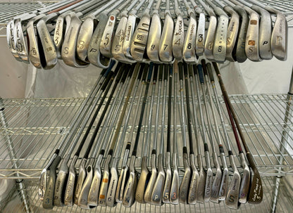 Wholesale Lot of 50 Golf Clubs - Assorted Irons and Wedges-Next Round
