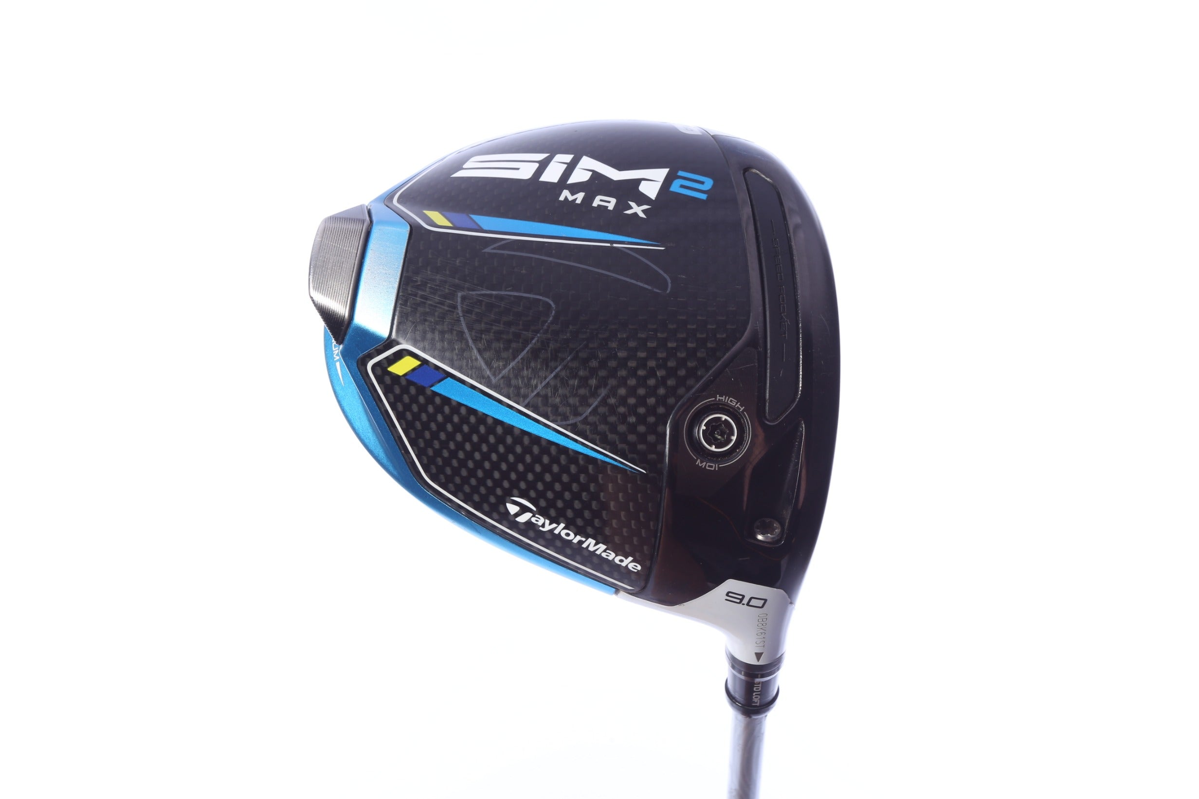 Used TaylorMade SIM2 MAX Driver - 9 Degrees - Stiff Flex Fujikura Even Flow - Right-Handed