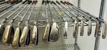 Wholesale Lot of 30 Golf Clubs - Left and Right-Handed - Cleveland Mixed Irons-Next Round