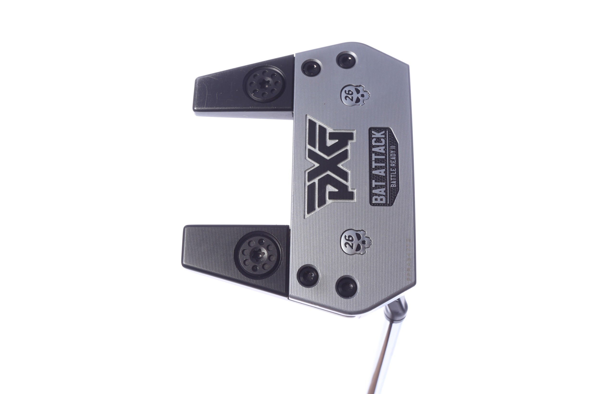 Used PXG Battle Ready II Bat Attack Putter - Right-Handed - 37.5 in - Mallet-Next Round