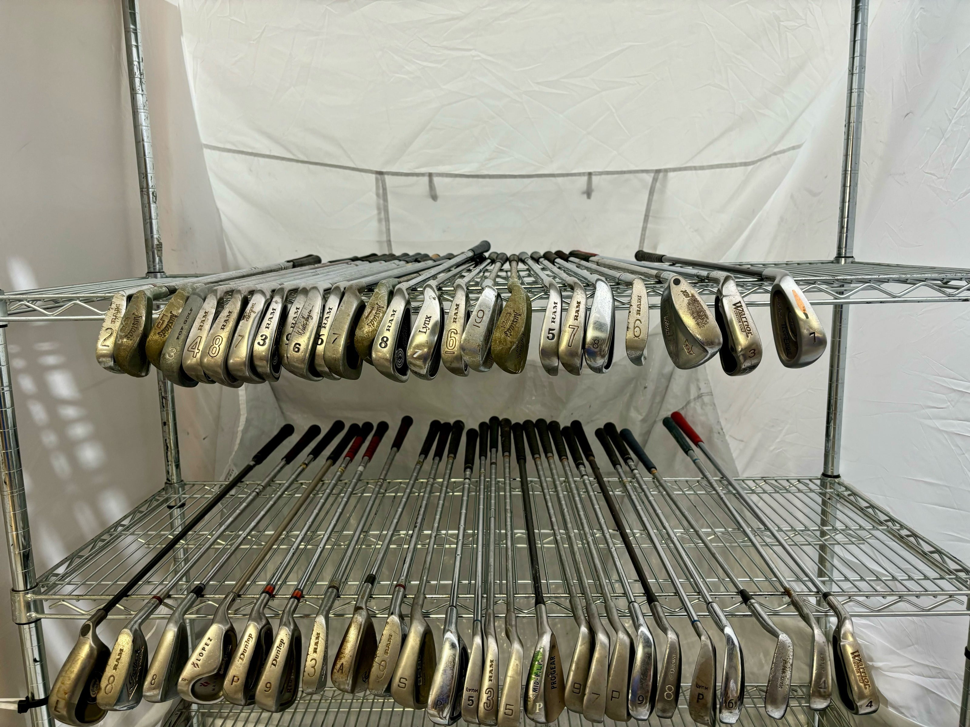Wholesale Lot of 50 Golf Clubs - Assorted Single Irons and Wedges.-Next Round