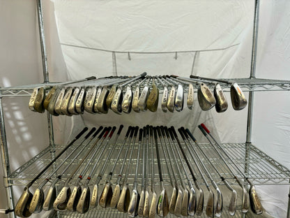 Wholesale Lot of 50 Golf Clubs - Assorted Single Irons and Wedges.-Next Round