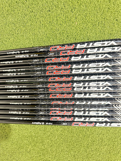 Lot of 14 Premium Golf Shafts - Various Lengths, Flexes, and Brands-Next Round