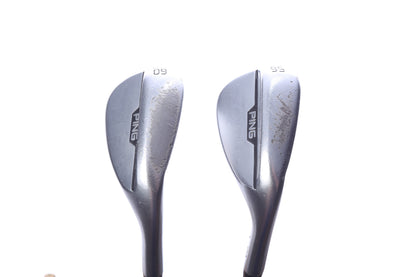 Used Ping s159 Chrome Wedge Set - Right-Handed - 56*, 60* - Ladies Flex