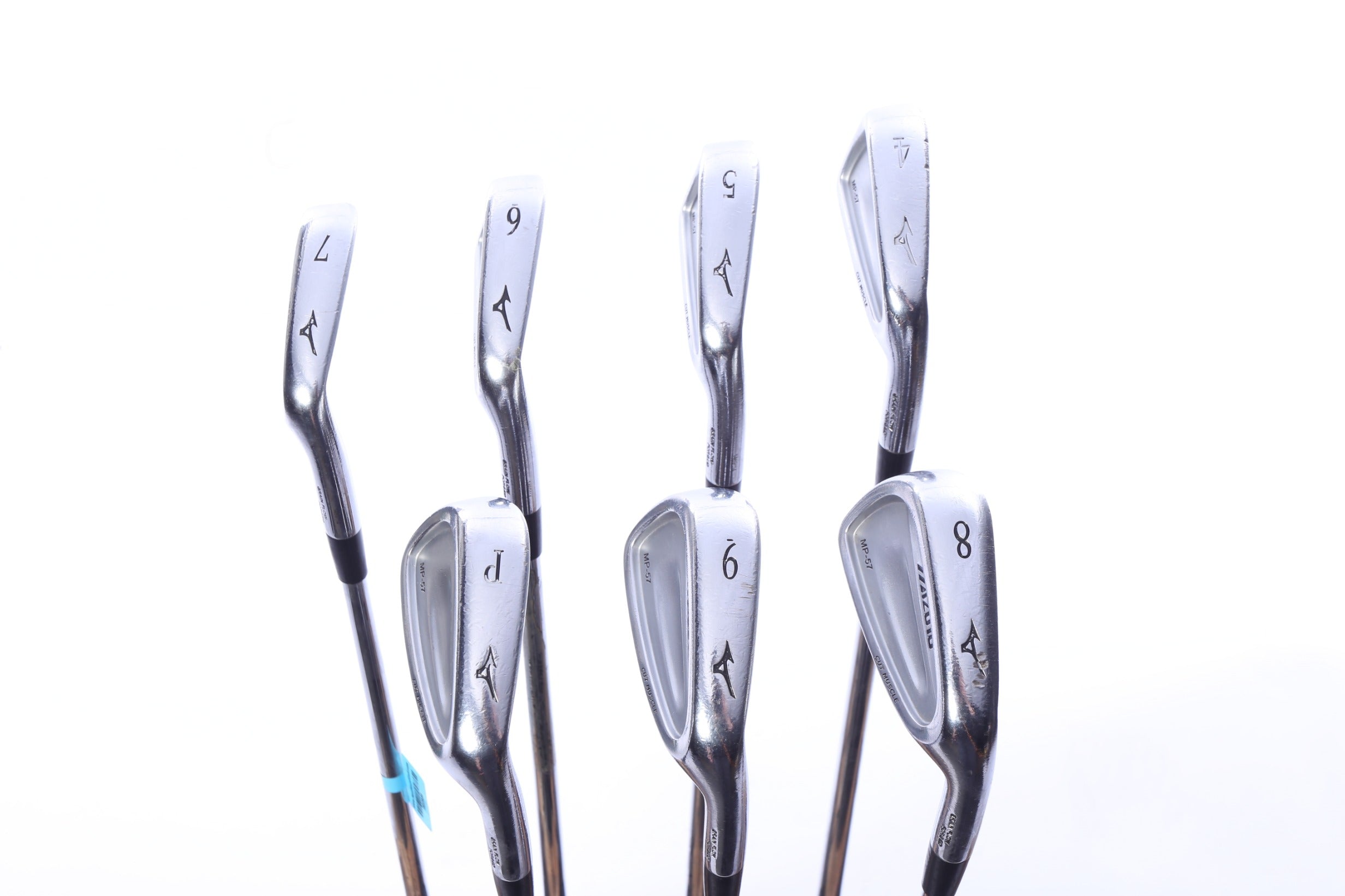 Used Mizuno MP 57 Iron Set - Right-Handed - 4-PW - Regular Plus Flex