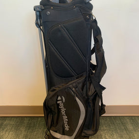 TaylorMade FlexTech Stand Bag Black 7 Dividers w/ Strap and Rain Cover-Next Round