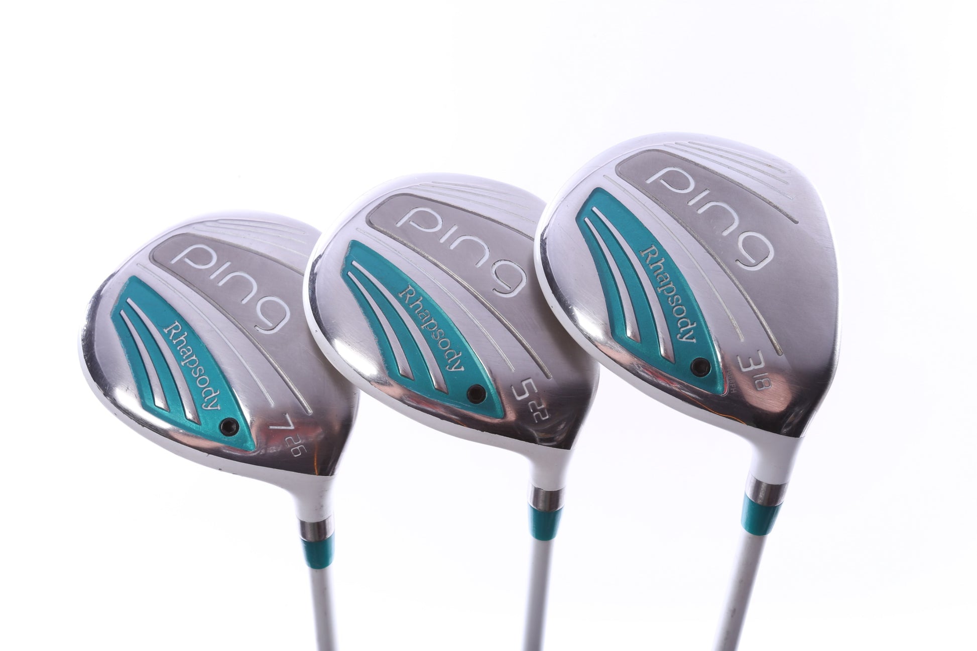 Used Ping Rhapsody 2015 Wood Set - Right-Handed - 3W, 5W, 7W - Ladies Flex-Next Round