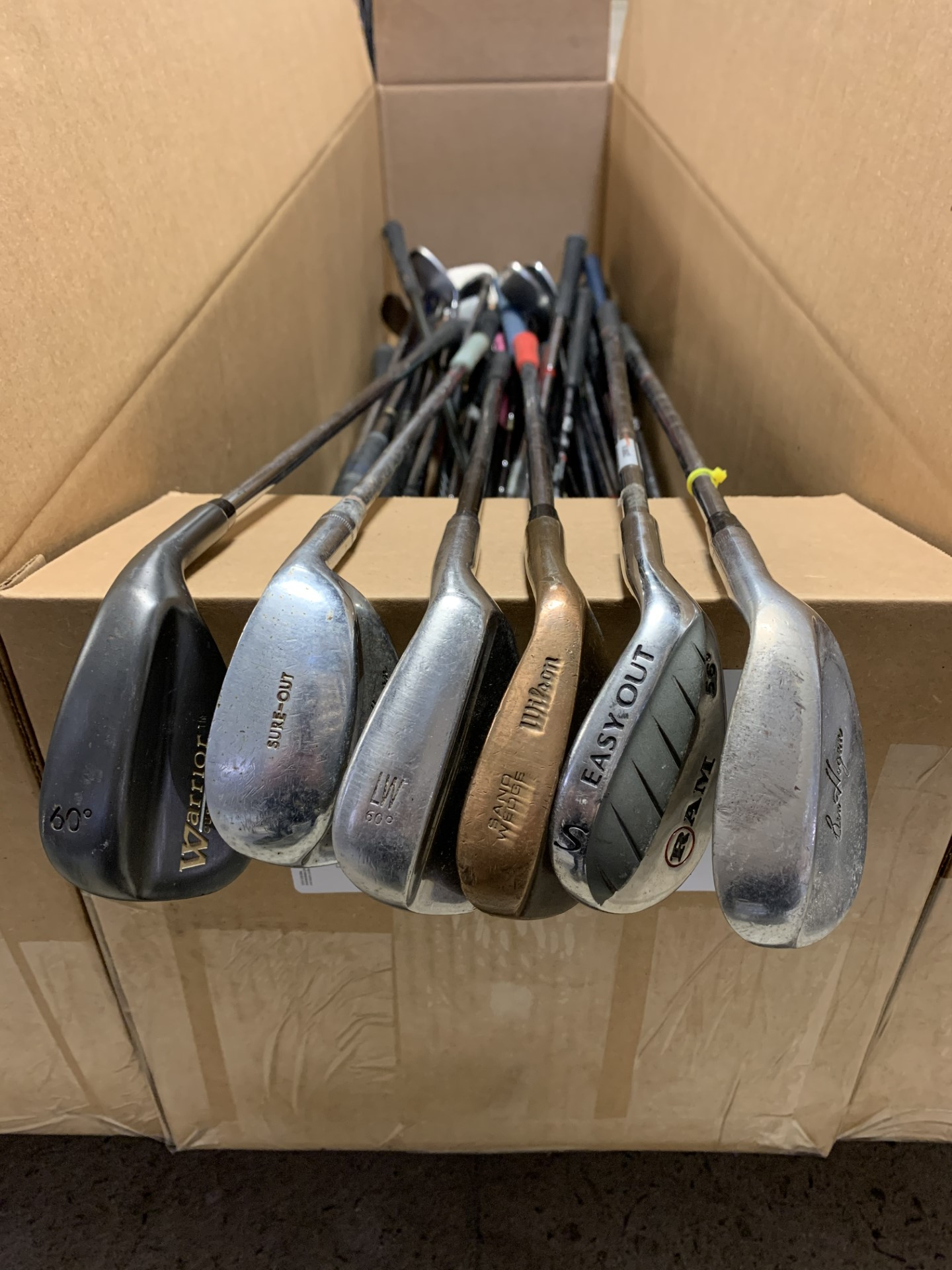 Wholesale Lot of 50 Assorted Wedges. Ben Hogan, Maxfli, Nickent-Next Round