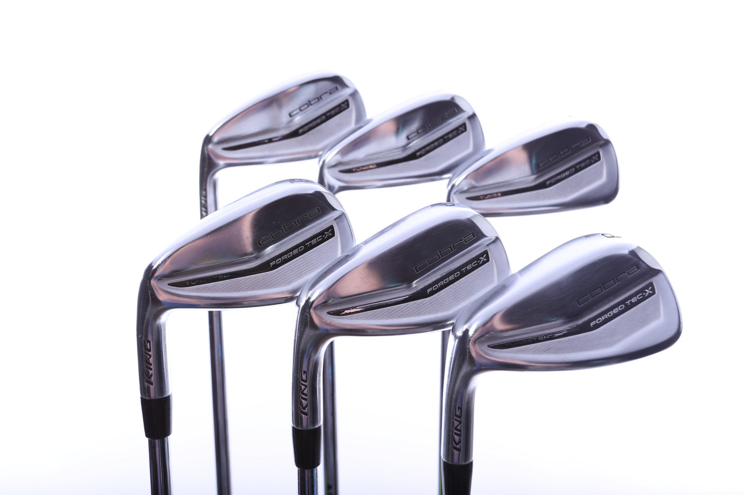 Used Cobra King Forged TEC X Iron Set - Left-Handed - 5-PW - Stiff Plus Flex-Next Round