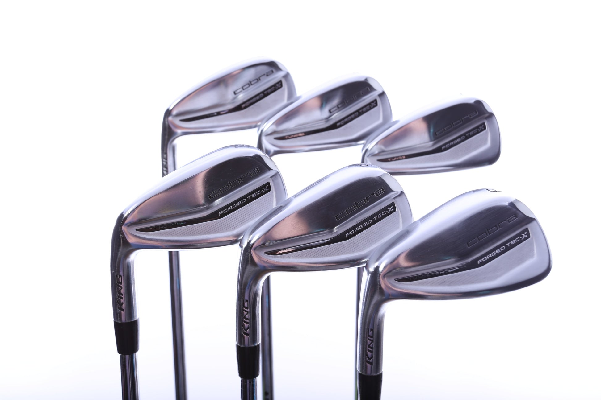 Used Cobra King Forged TEC X Iron Set - Left-Handed - 5-PW - Stiff Plus Flex-Next Round