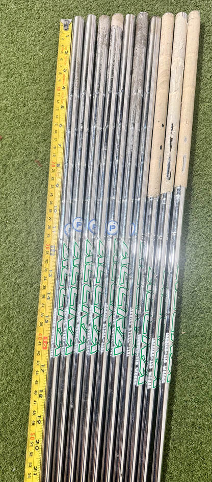 Wholesale Lot of 10 Golf Shafts- Accra iseries steel - 110i & 115i-Next Round
