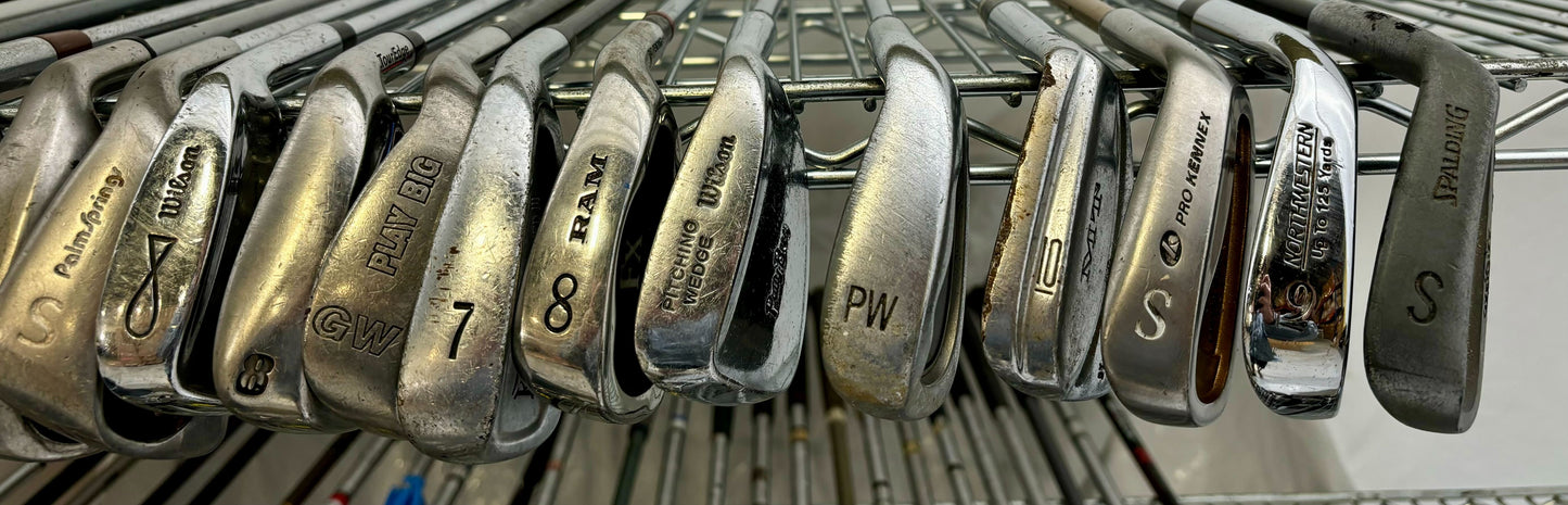 Wholesale Lot of 50 Golf Clubs - Assorted Irons and Wedges-Next Round