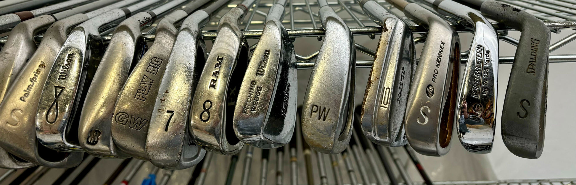 Wholesale Lot of 50 Golf Clubs - Assorted Irons and Wedges-Next Round