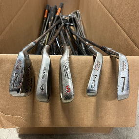 Wholesale Lot of 50 Single Irons. Wilson, Spalding, Ram, etc.-Next Round