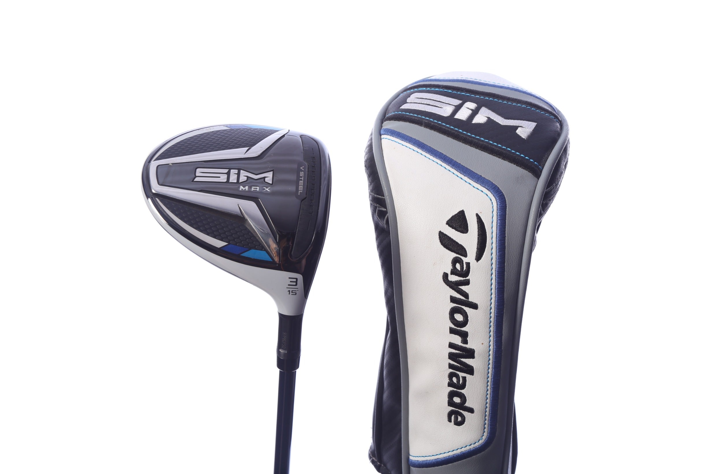Used TaylorMade SIM MAX 3-Wood - Right-Handed - 15 Degrees - Stiff Flex-Next Round