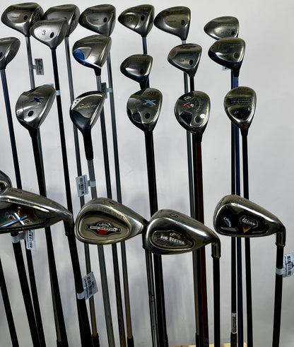 Wholesale Lot of 24 Callaway Drivers, Fairway Woods, Hybrids, and Single Irons.-Next Round