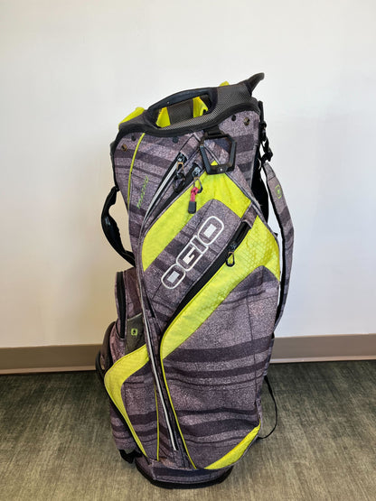 Ogio Machu Golf Cart Bag 14 Dividers/8 pockets w/ Strap and Rain Cover-Next Round