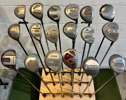 Wholesale Lot of 35 Golf Clubs - Assorted Fairway Woods-Next Round